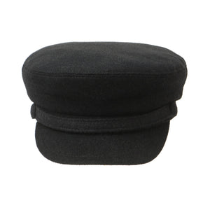 Sapca dama, Marines casmir nero , neagra, textura fina, casmir