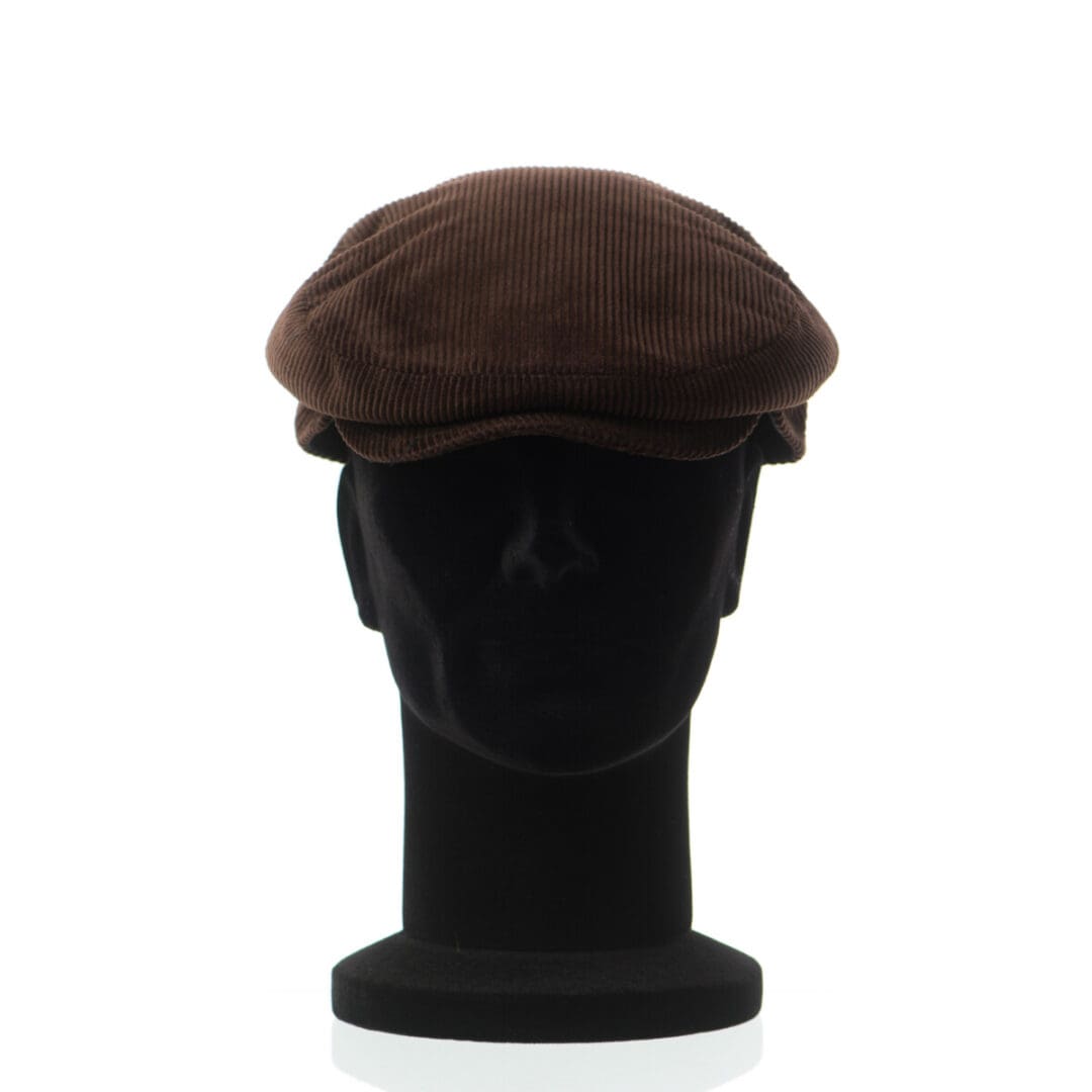 Sapca barbati London velour marrone, maro, textura fina