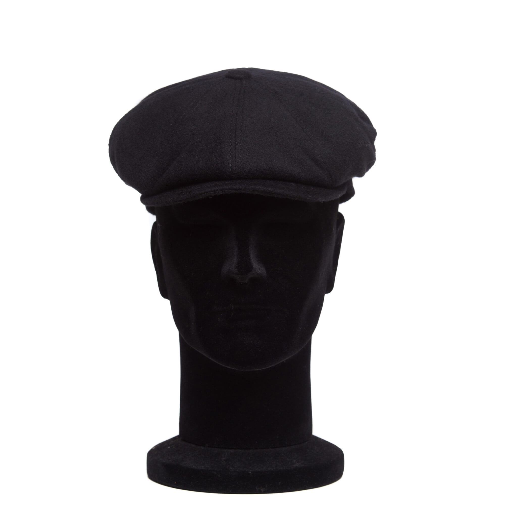 Sapca barbati, Peaky casmir nero, neagra, textura fina, casmir