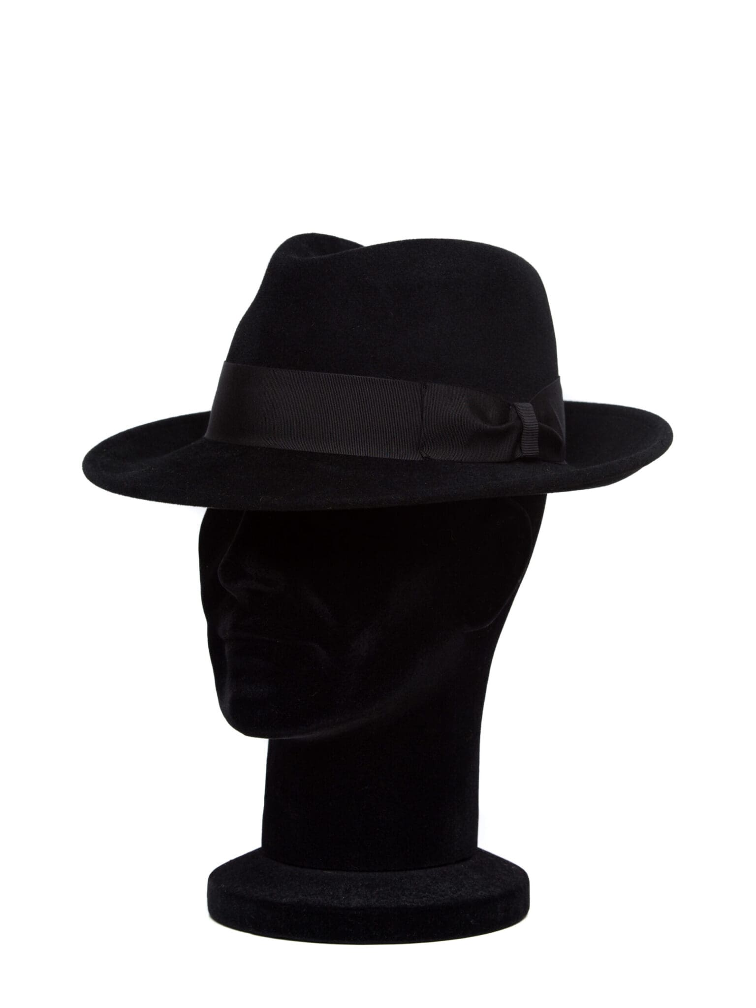 Palarie barbati New York avan lapin nero, neagra, velur de iepure