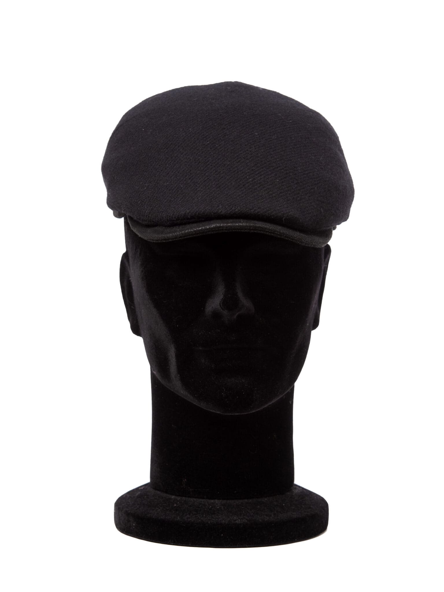 Sapca barbati Coppola sport Shetland nero, neagra, lana Shetland