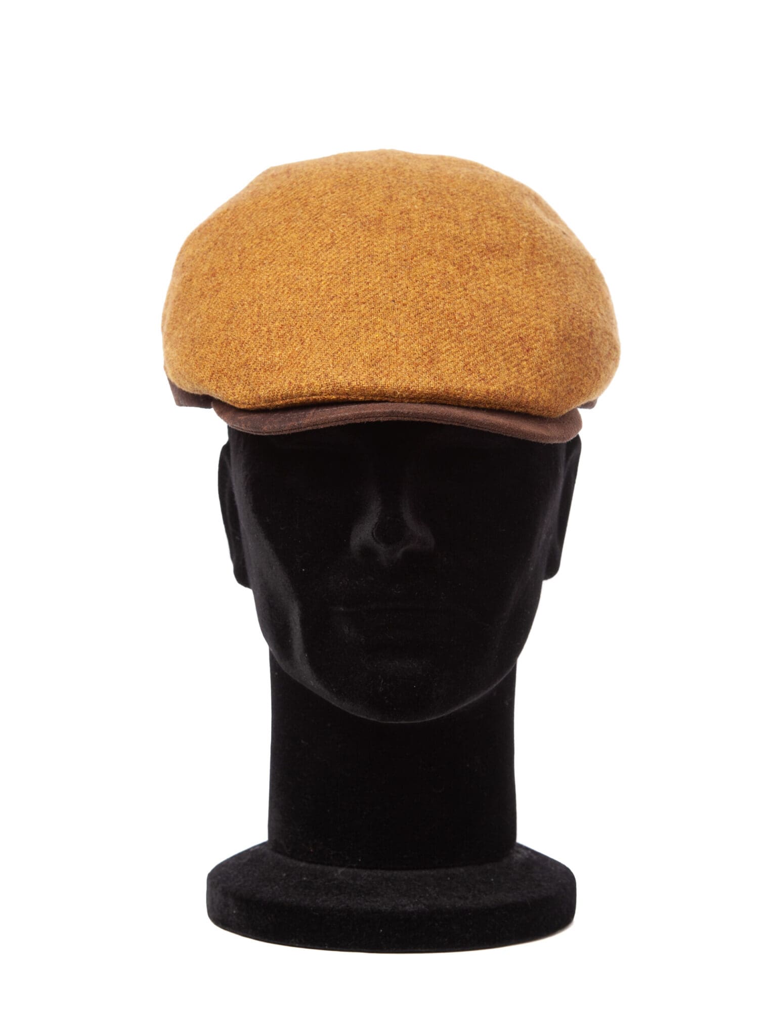 Sapca barbati Coppola sport Shetland ocra, mustar, lana Shetland