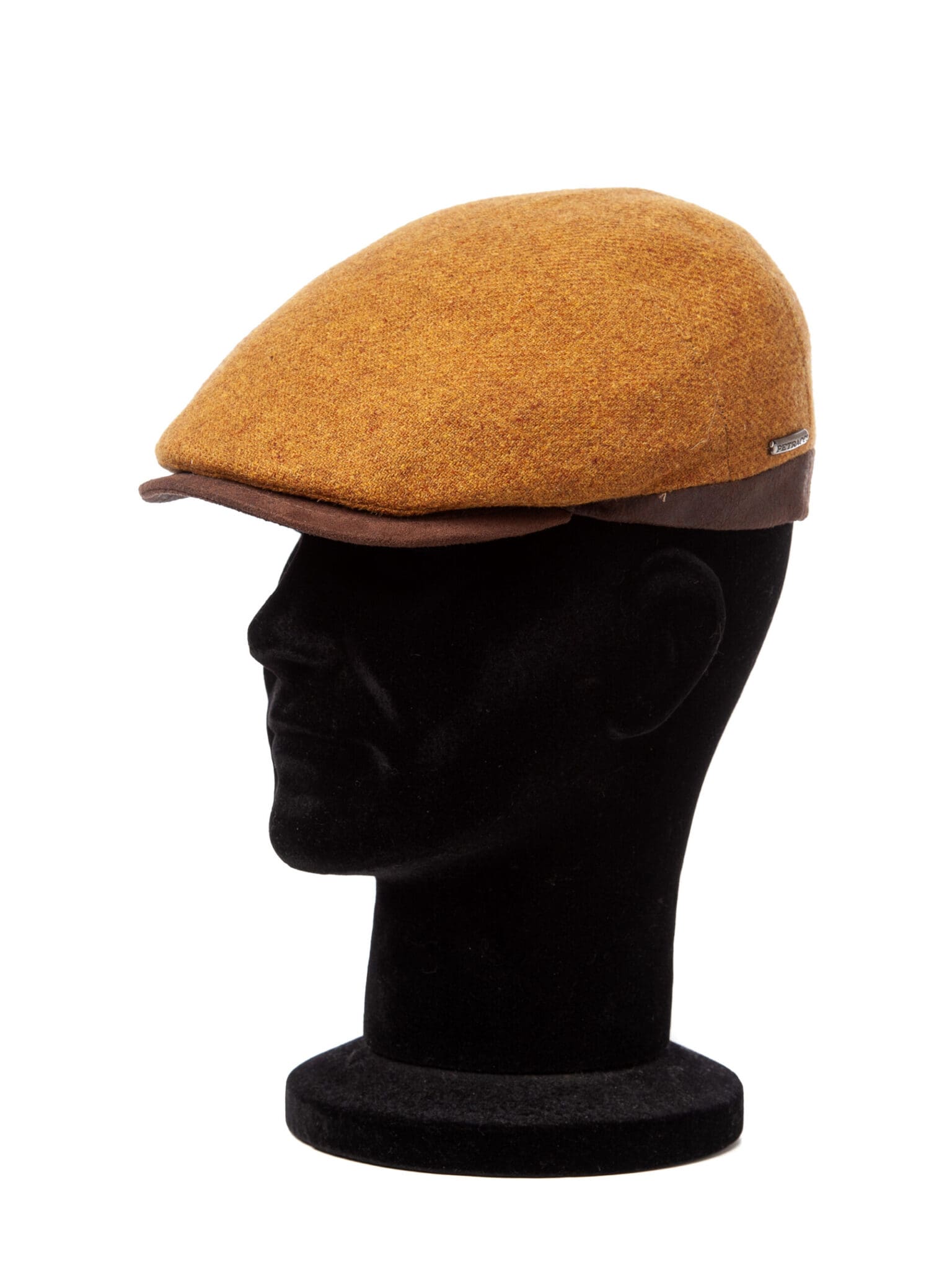 Sapca barbati Coppola sport Shetland ocra, mustar, lana Shetland
