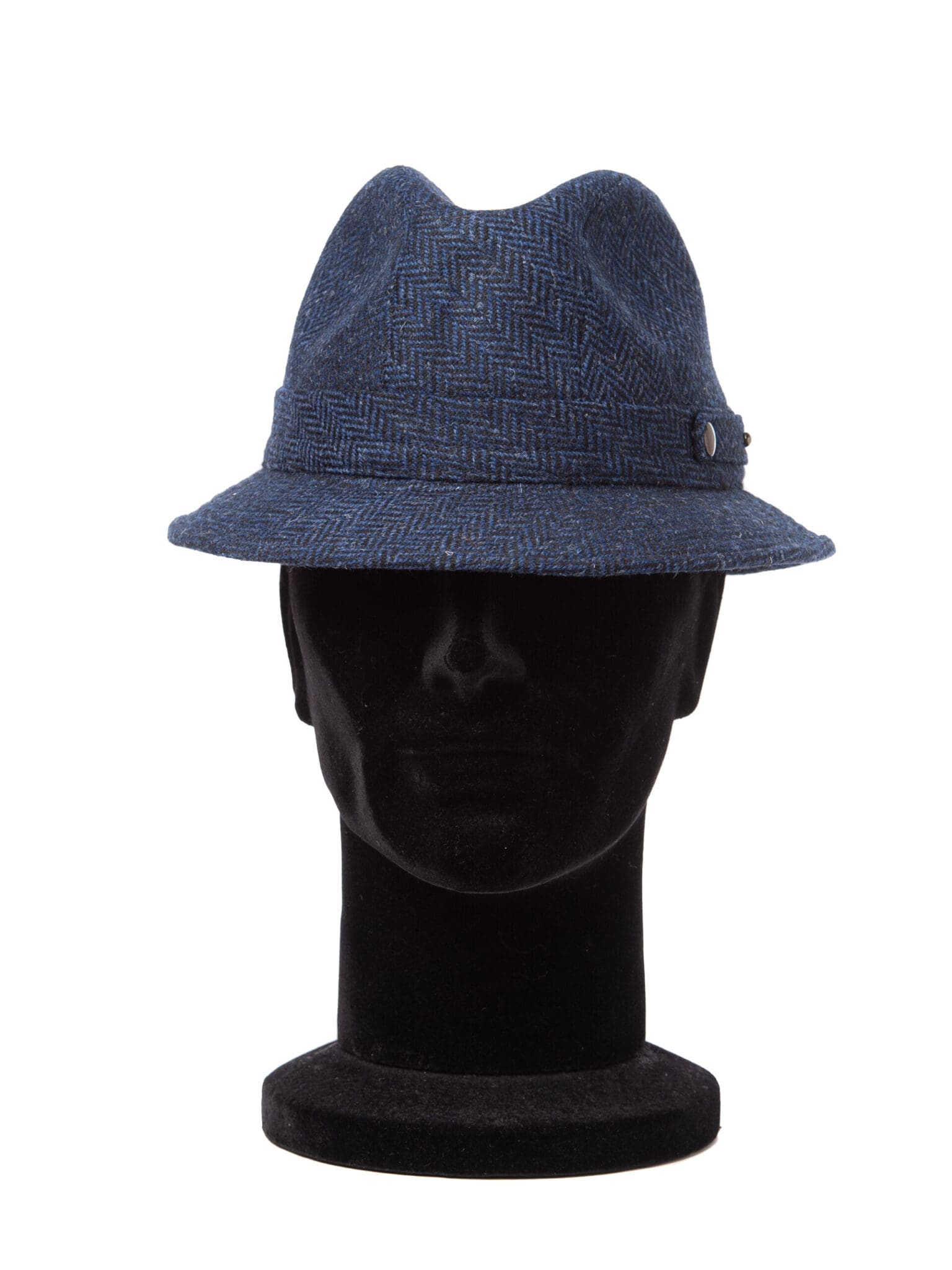 Palarie barbati Sherlock blu, albastru, textura fina, lana