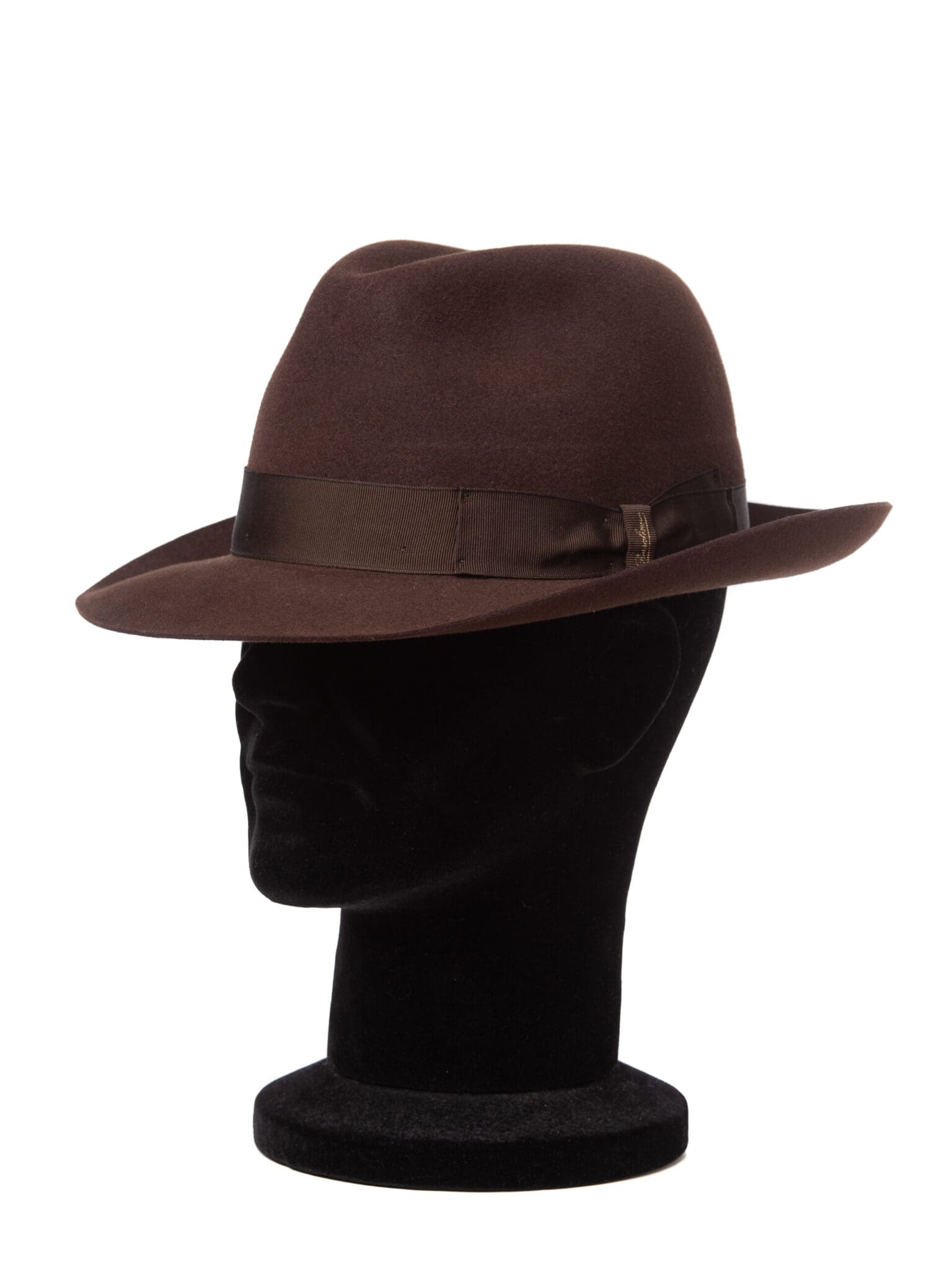 Borsalino Alessandria bmic moro, maro, din fetru de iepure