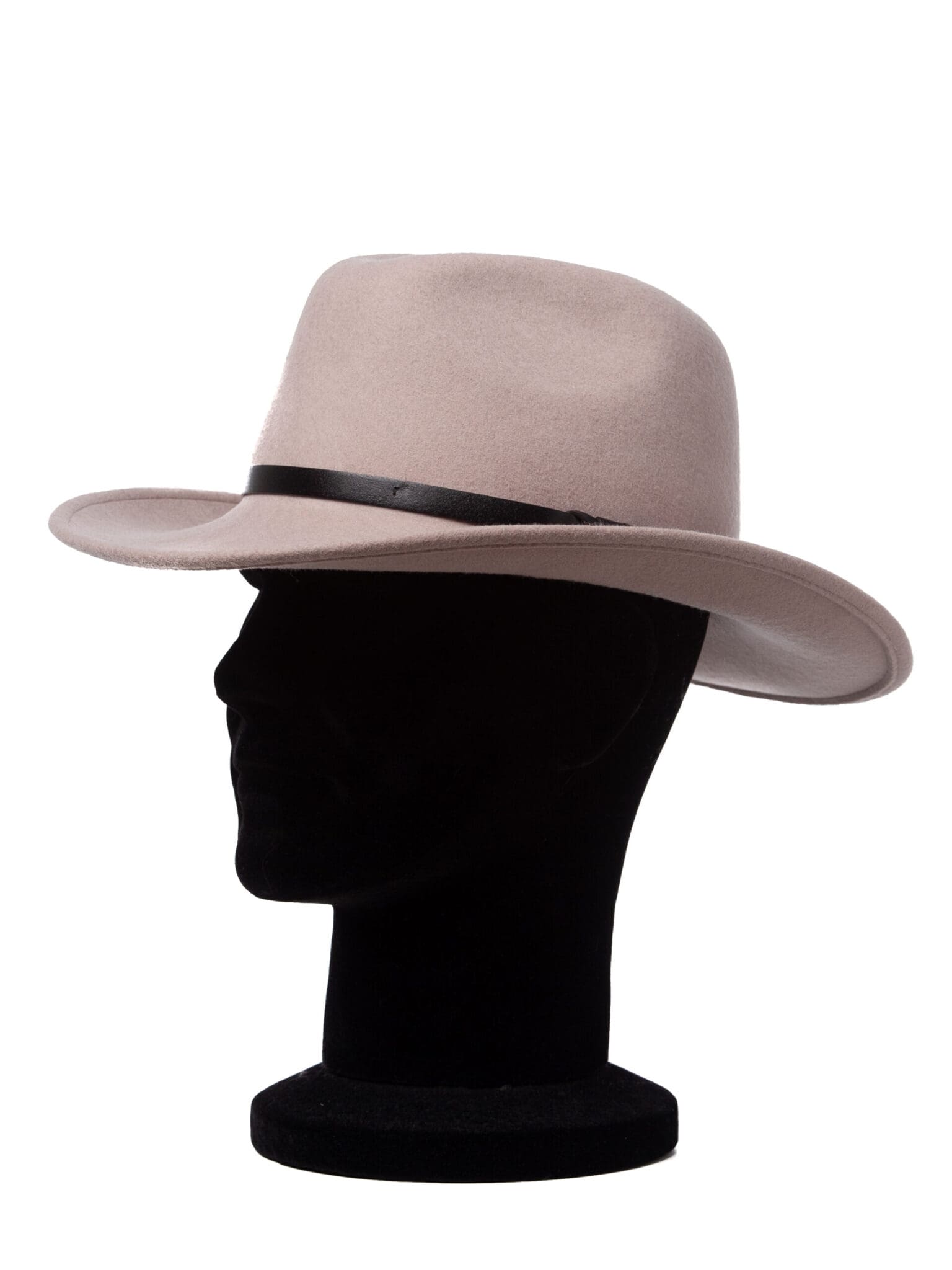 Palarie barbati, Cowboy tortora, bej, bor mediu, fetru de lana