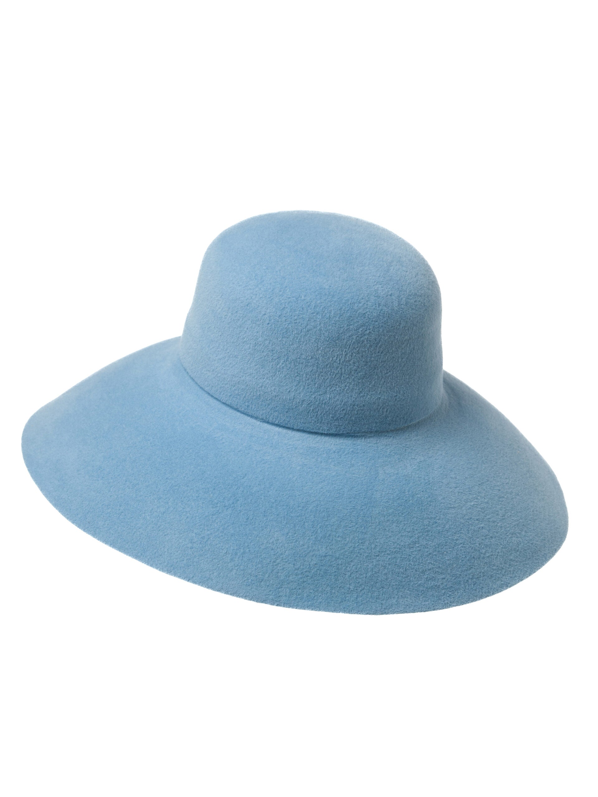 Palarie dama, Gloria velour baby blue, din velour de iepure