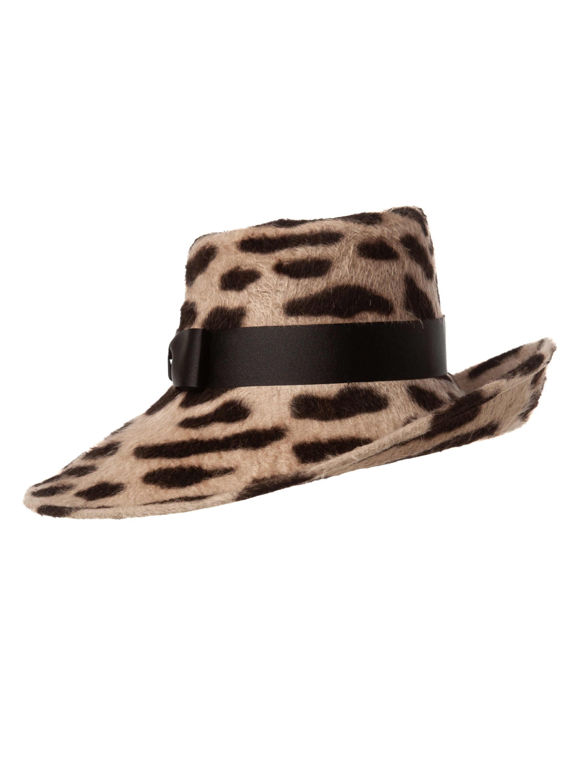 Palarie dama, Majestesse leopard, animal print, din melusina de iepure