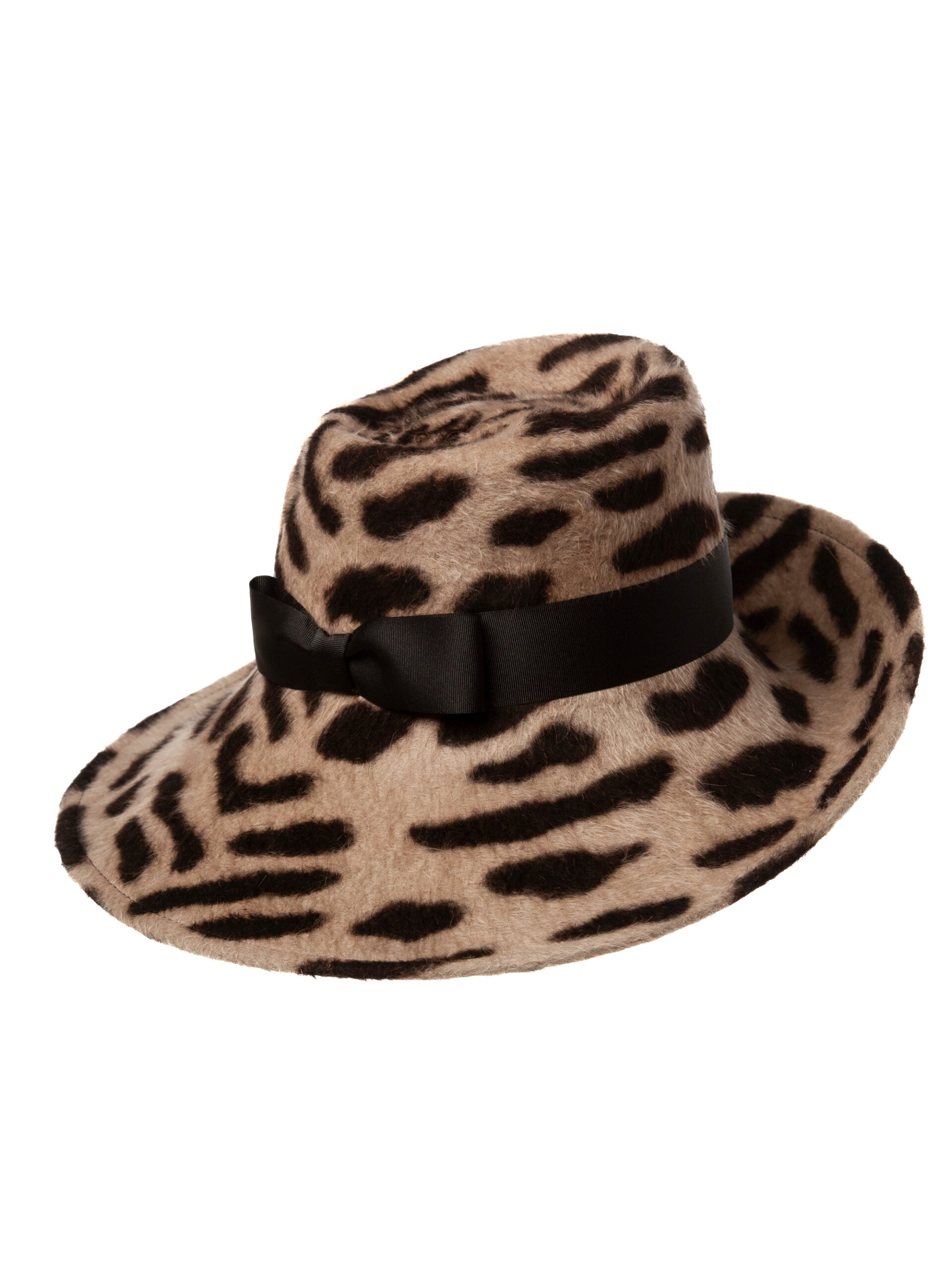 Palarie dama, Majestesse leopard, animal print, din melusina de iepure