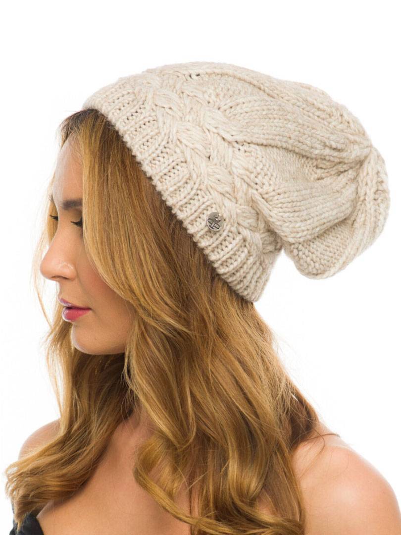 Fes dama beige chiaro, bej, cadere pe spate, marime universala