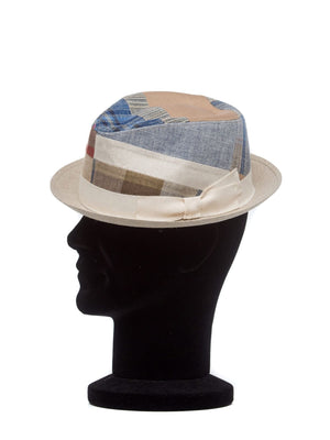 Palarie Palarie Pork pie patchwork, diferite culori, in