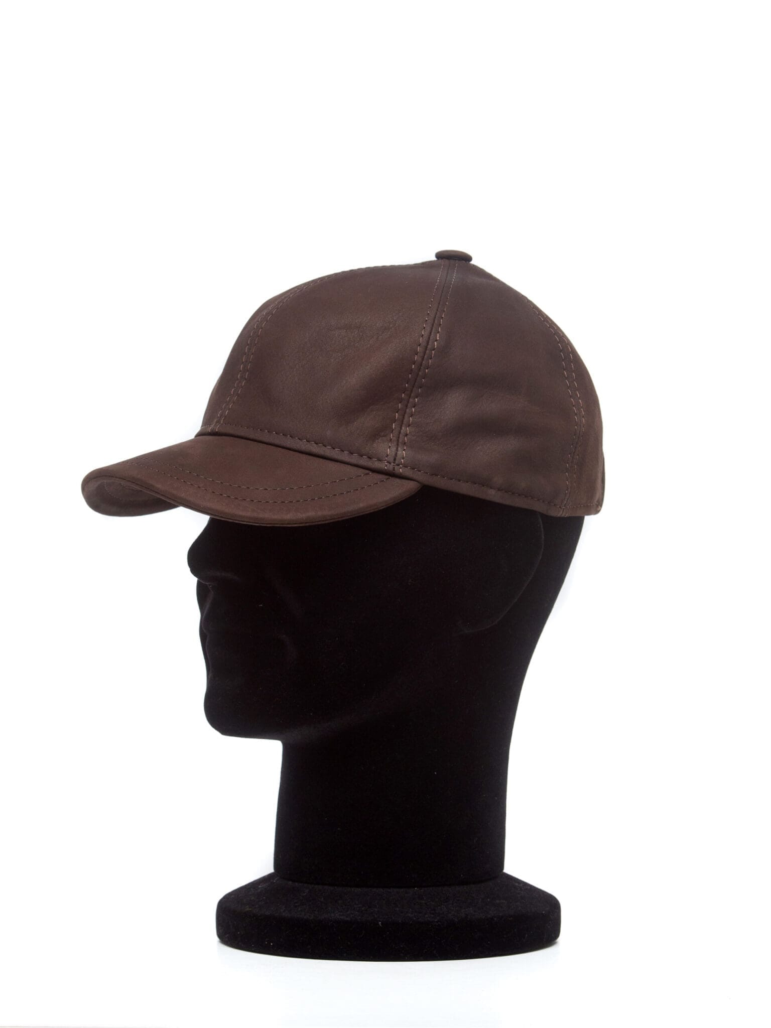 Sapca Baseball nappa maro, maro, piele naturala nappa