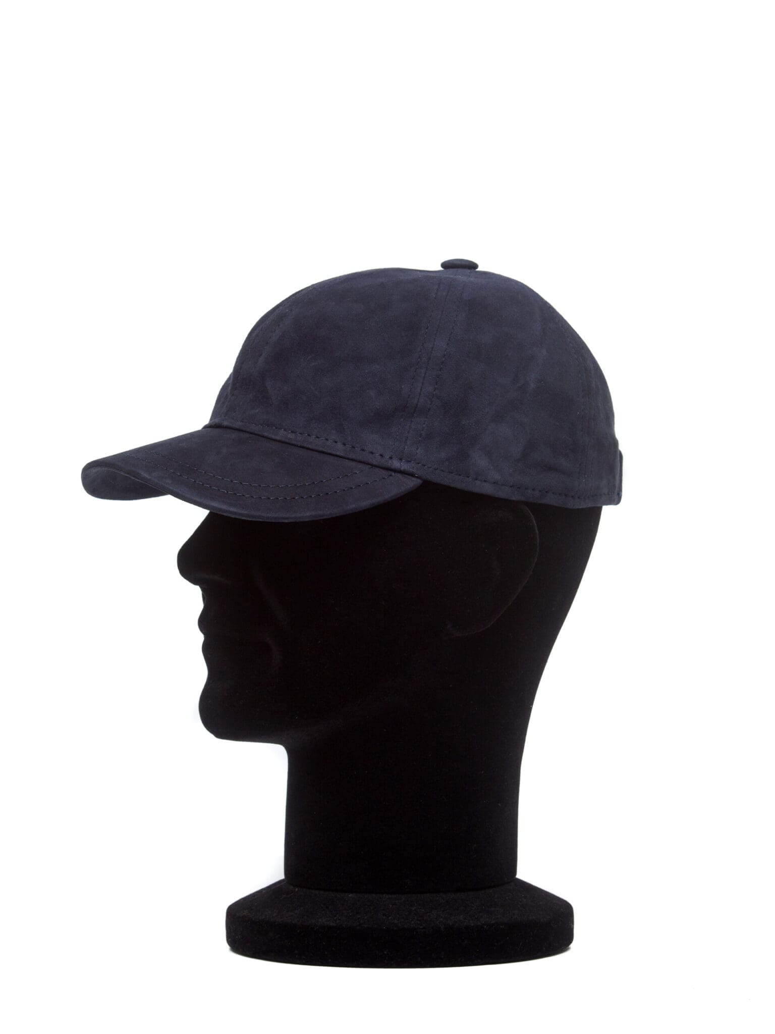 Sapca Baseball suede blu, albastru, piele naturala suede