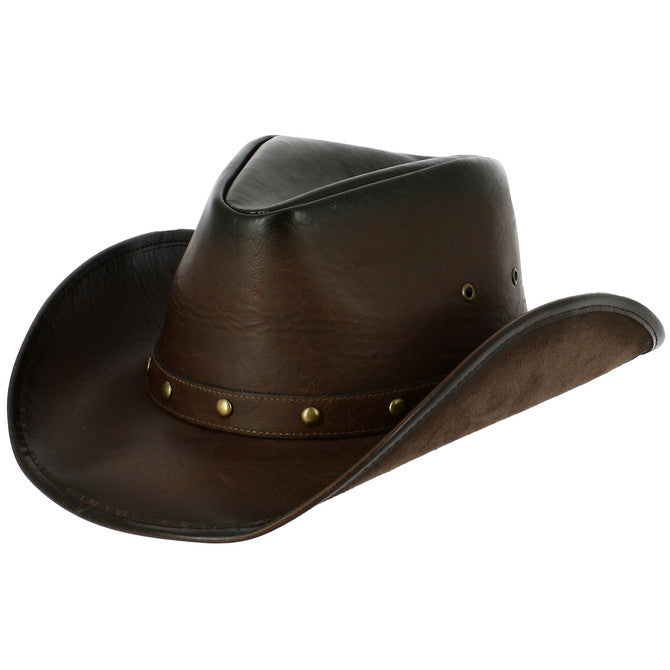 Palarie barbati, Cowboy marrone I, maro inchis, bor mediu