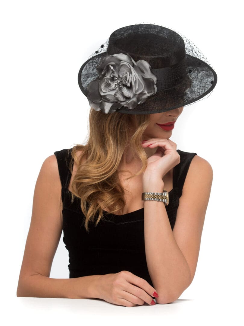 Canotiera Maria nero, neagra, bor mic, voaleta mica, sinamay