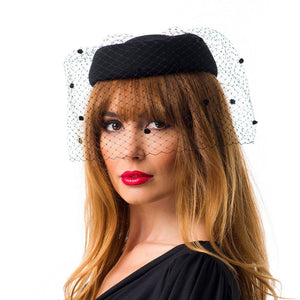 Toca Moss voaleta nero, neagra, fetru de lana