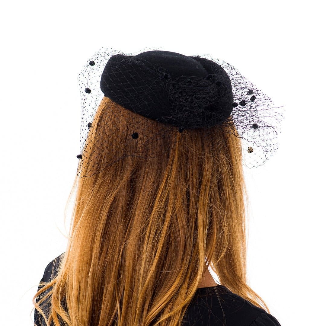 Toca Moss voaleta nero, neagra, fetru de lana