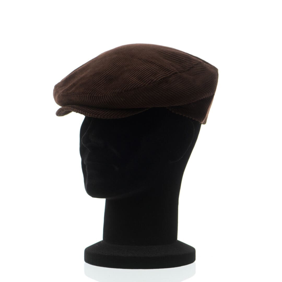 Sapca barbati London velour marrone, maro, textura fina