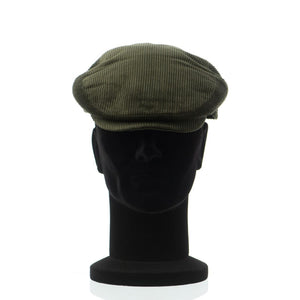 Sapca barbati London velour oliva, verde inchis, textura fina