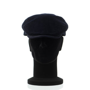 Sapca barbati London velour blu, albastra, textura fina