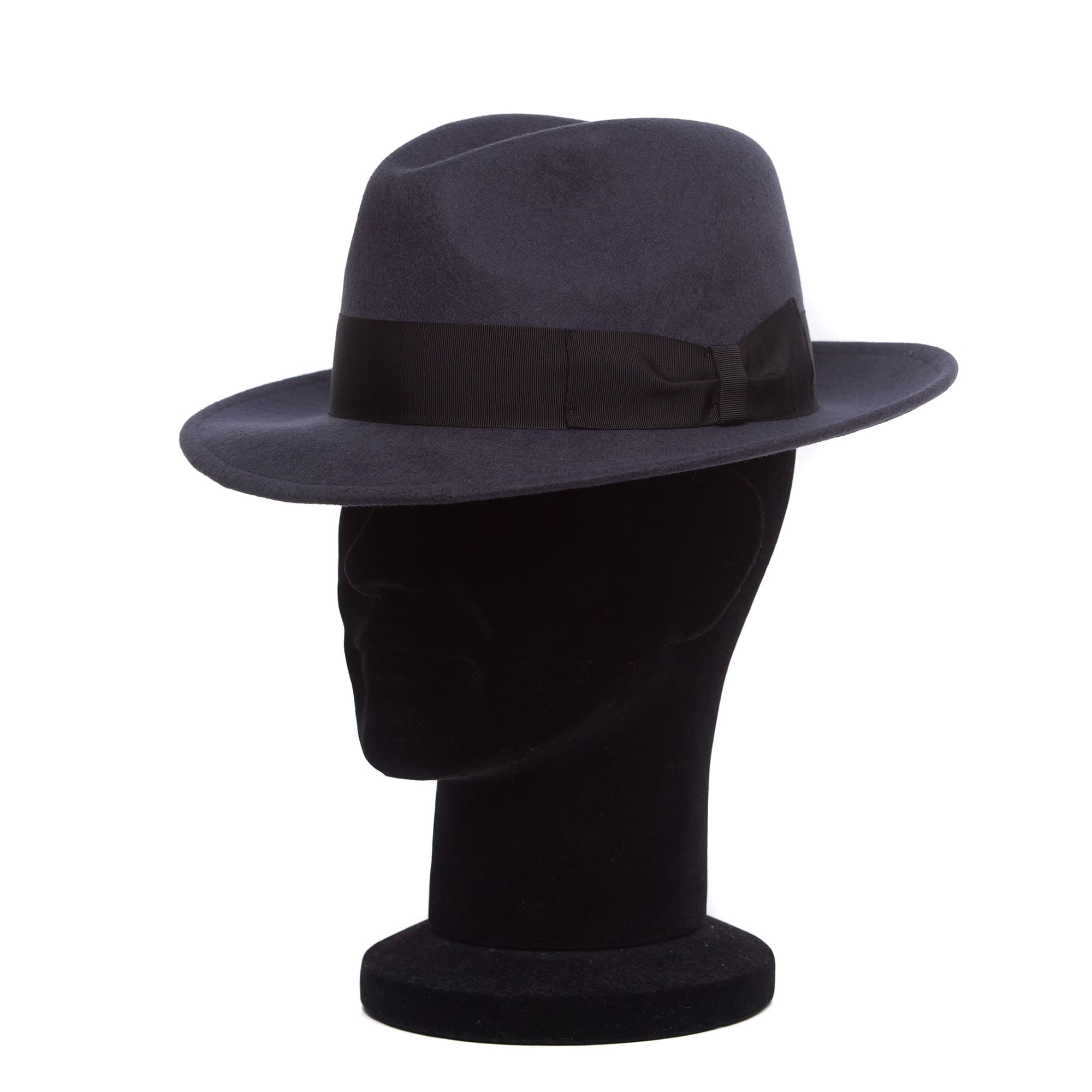 Pălărie barbati AlCapone Grigio, gri, bor modelabil, fetru de lana