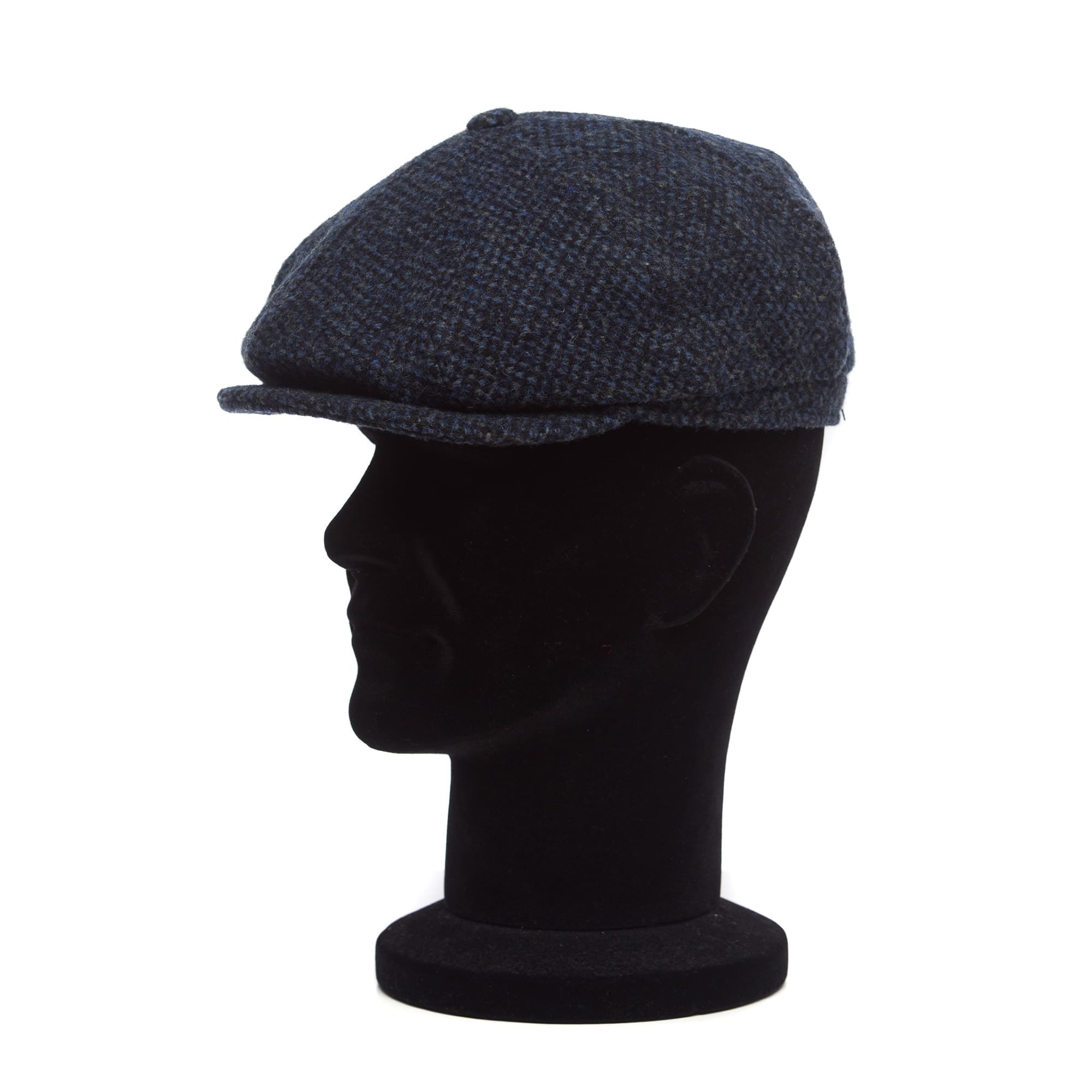 Sapca barbati, Peaky rombi blu, albastra, lana
