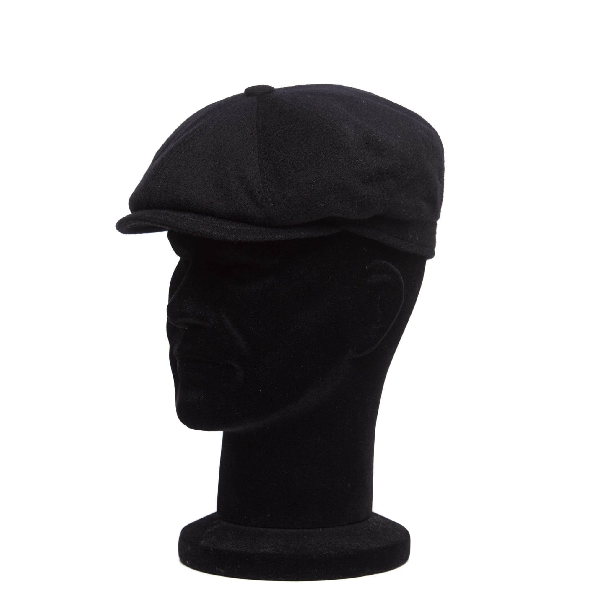 Sapca barbati, Peaky casmir nero, neagra, textura fina, casmir