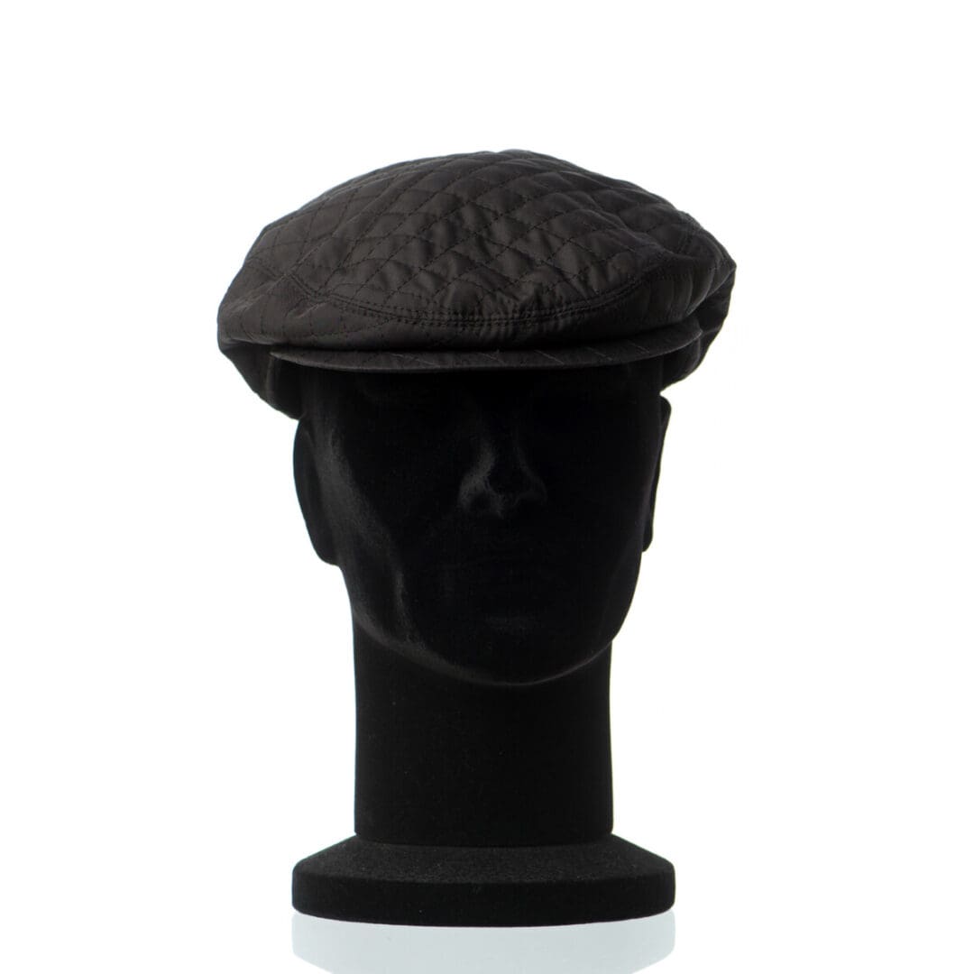 Sapca barbati Madrid nero, neagra, cu romburi, stil italian, poliester