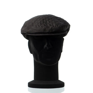 Sapca barbati Madrid nero, neagra, cu romburi, stil italian, poliester