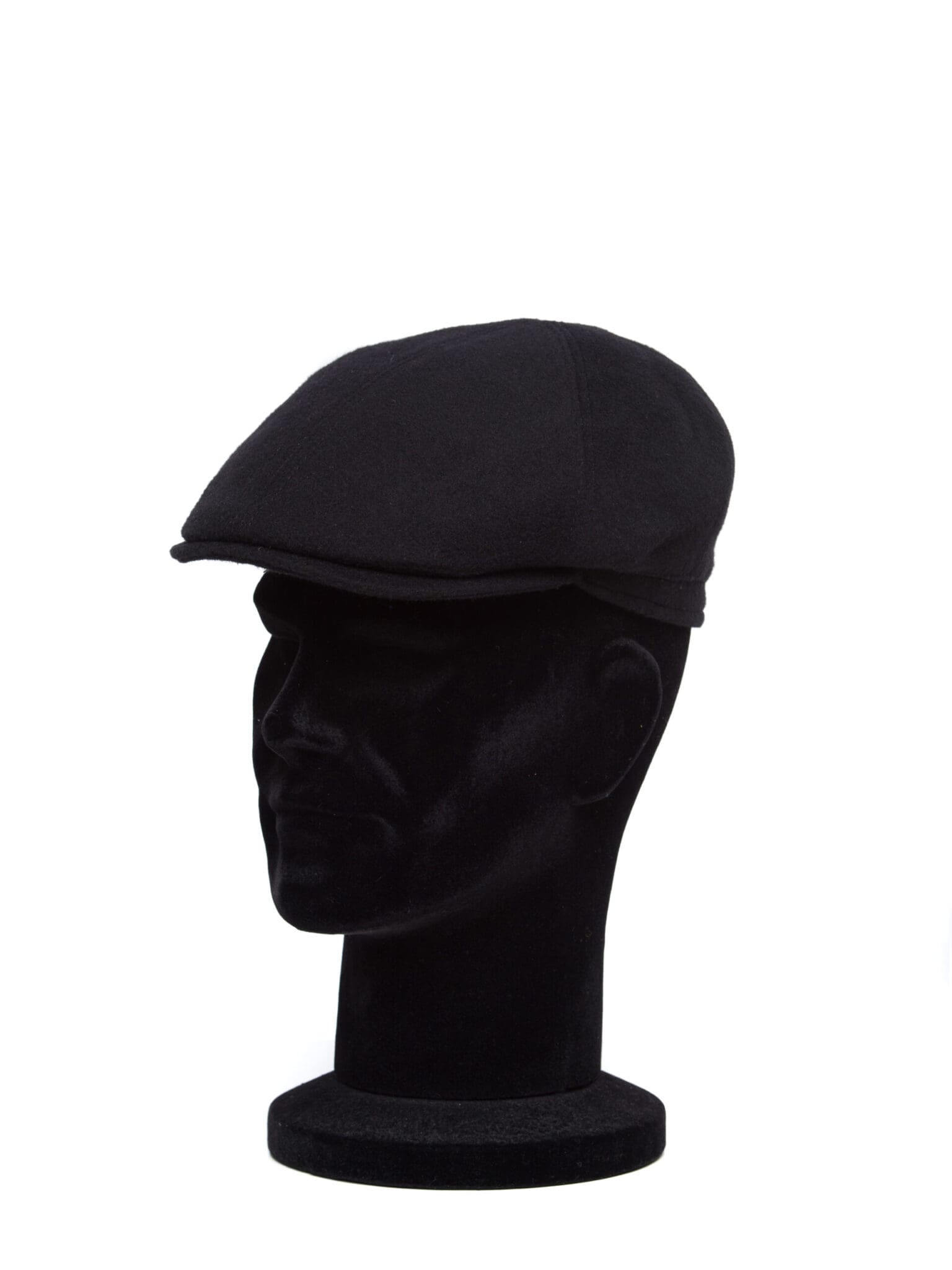 Sapca barbati, Gatsby casmir nero, negru, textura fina, casmir