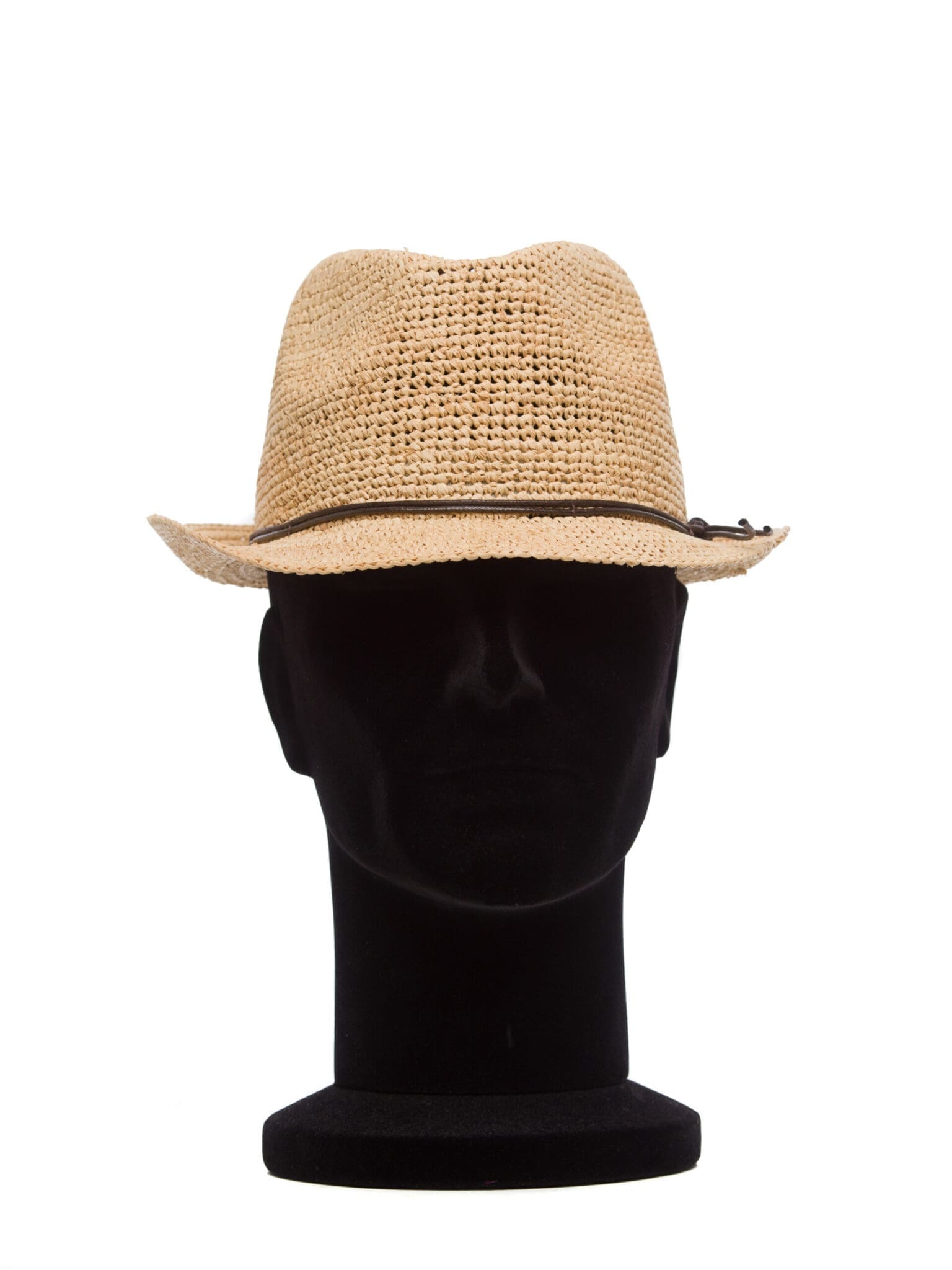 Palarie barbati Alpino rafia crochet, natural/snur, paie naturale