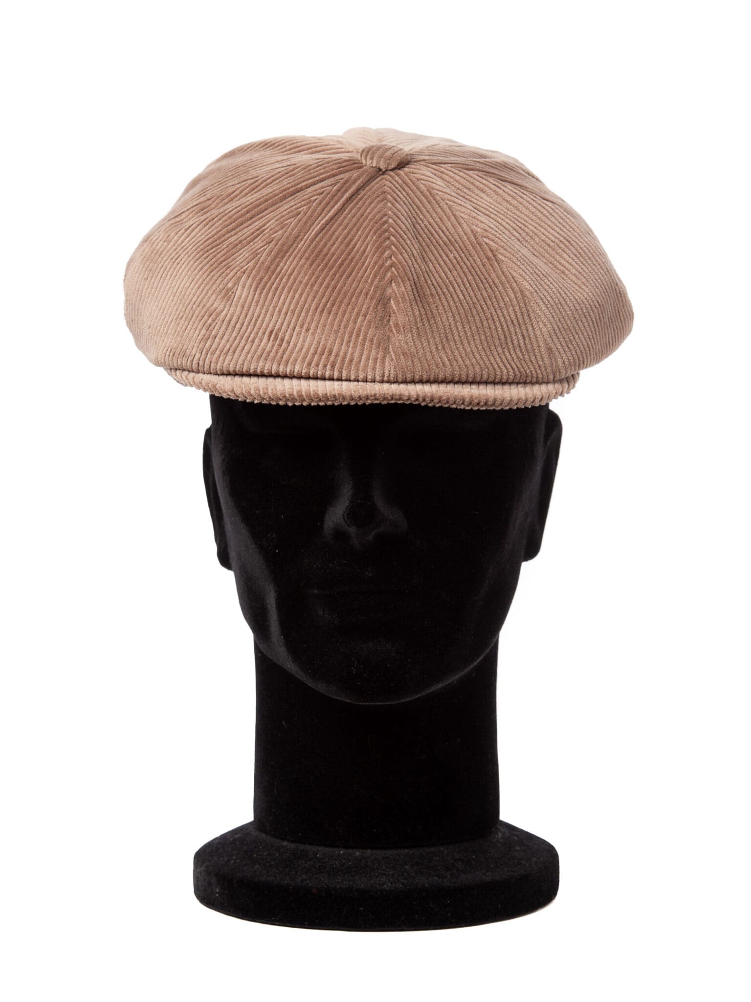 Sapca barbati, Peaky velur beige, crem, textura fina, bumbac