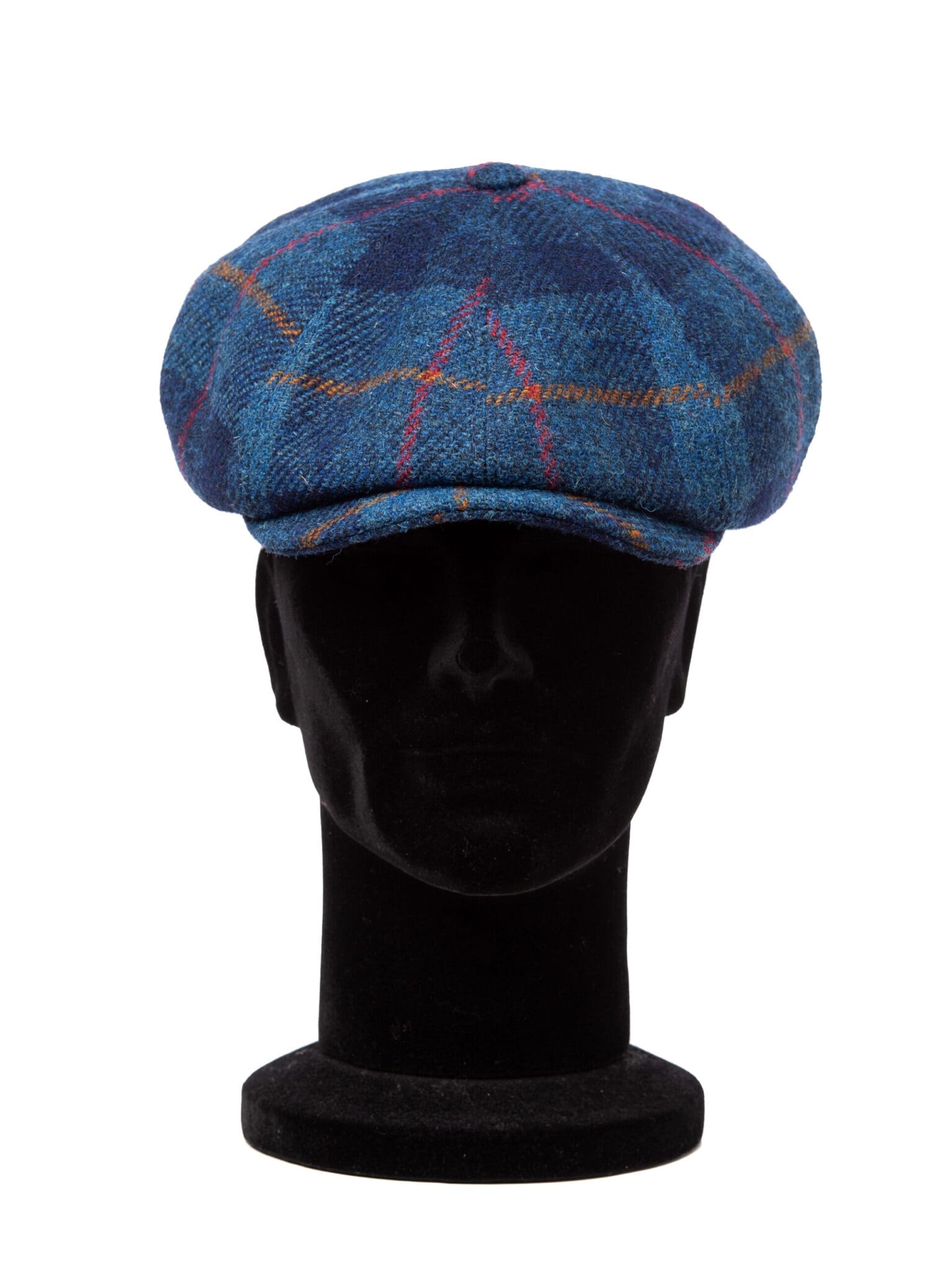 Sapca barbati Broadway HT blu, albastra, lana Harris Tweed