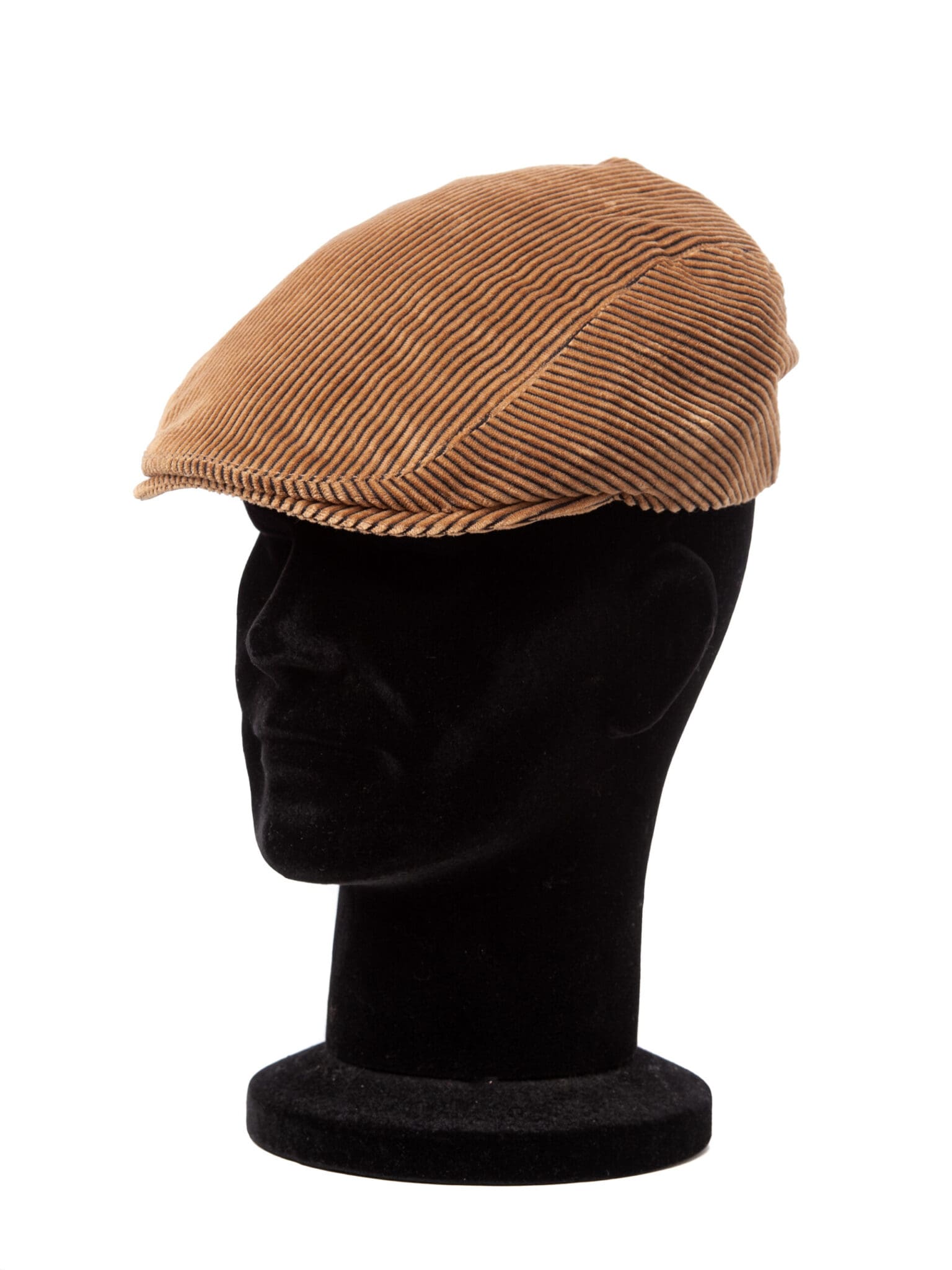 Sapca barbati, Ventry velur luxury beige, crem, textura fina, bumbac luxury