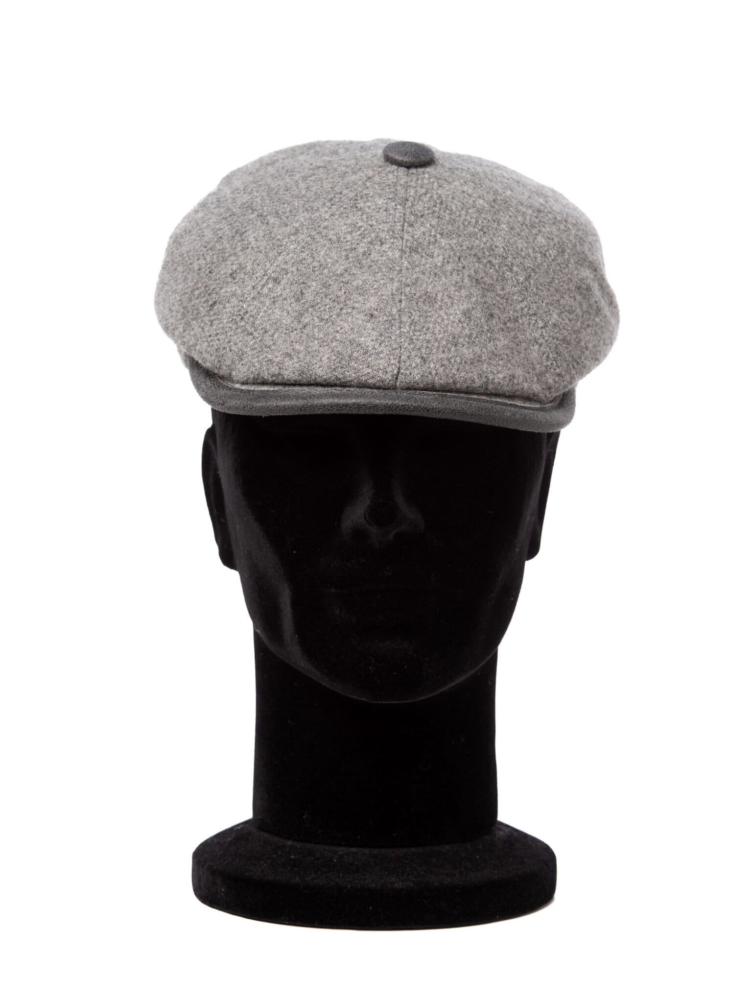 Sapca barbati Peaky Shetland grigio, neagra, lana Shetland