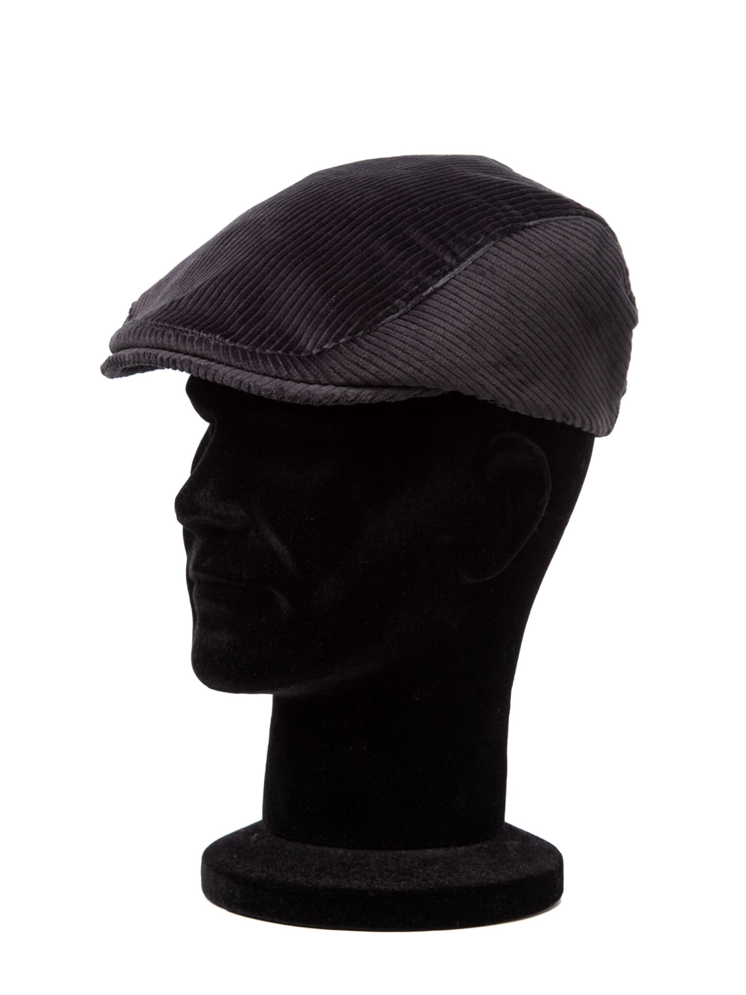Sapca barbati, Ventry velur nero, negru, textura fina, bumbac