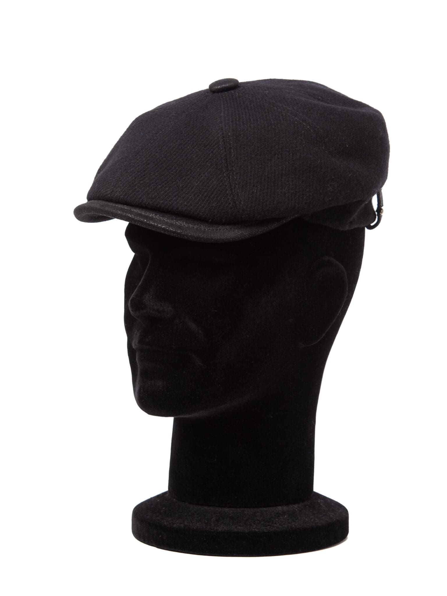 Sapca barbati Peaky Shetland nero, neagra, lana Shetland