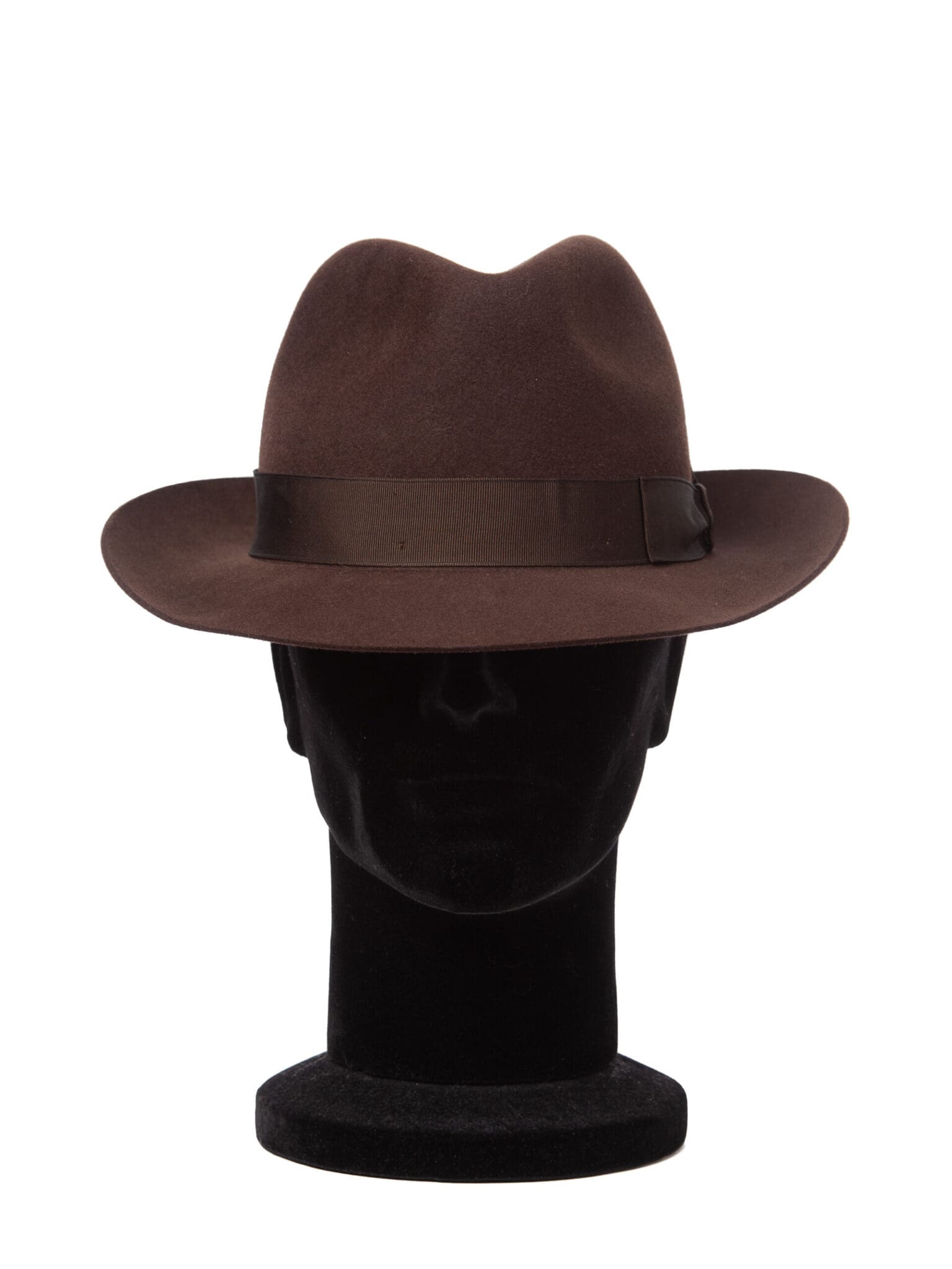 Borsalino Alessandria bmic moro, maro, din fetru de iepure