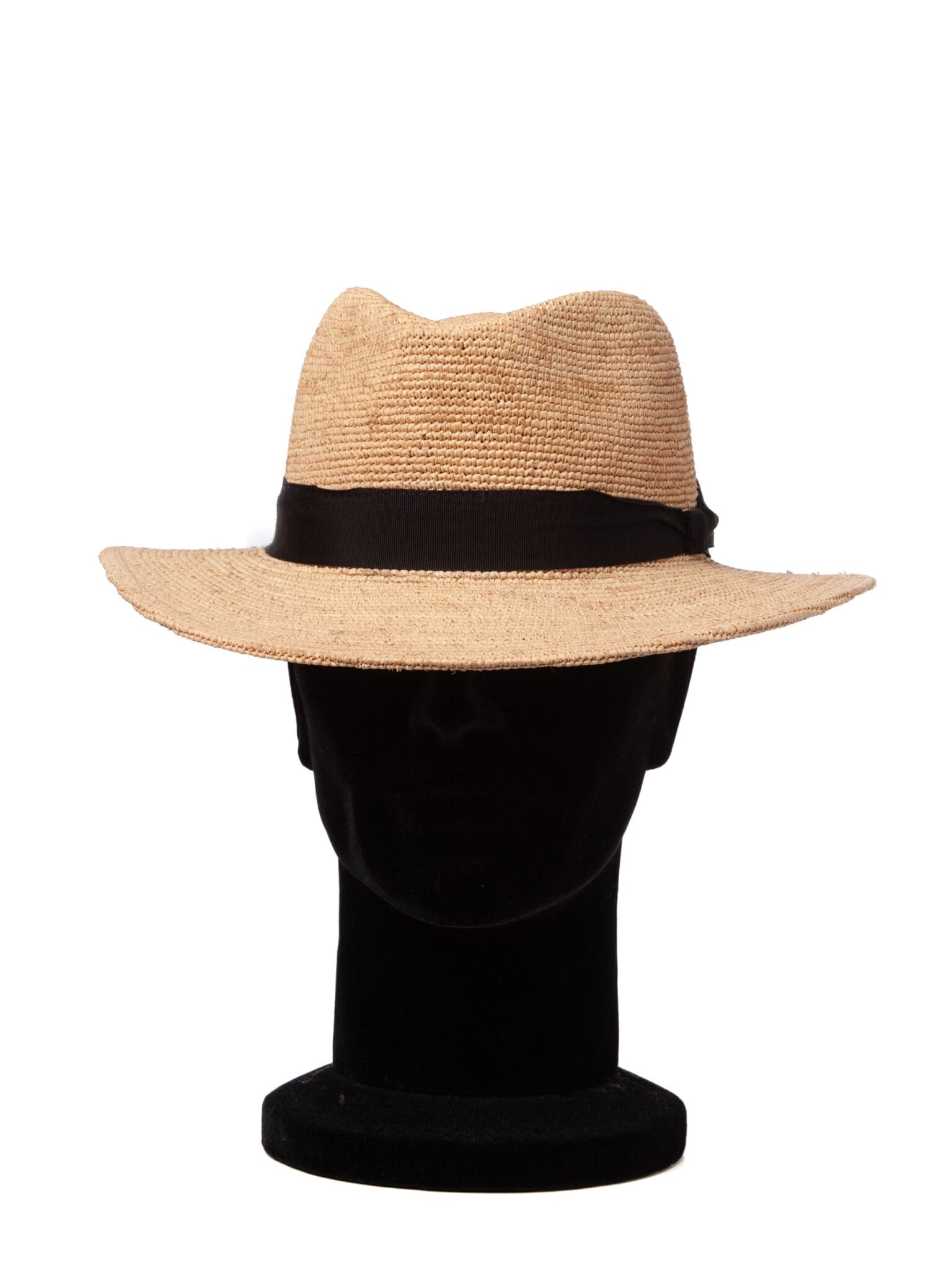 Palarie barbati Marino rafia crochet nero, natural/negru, paie naturale