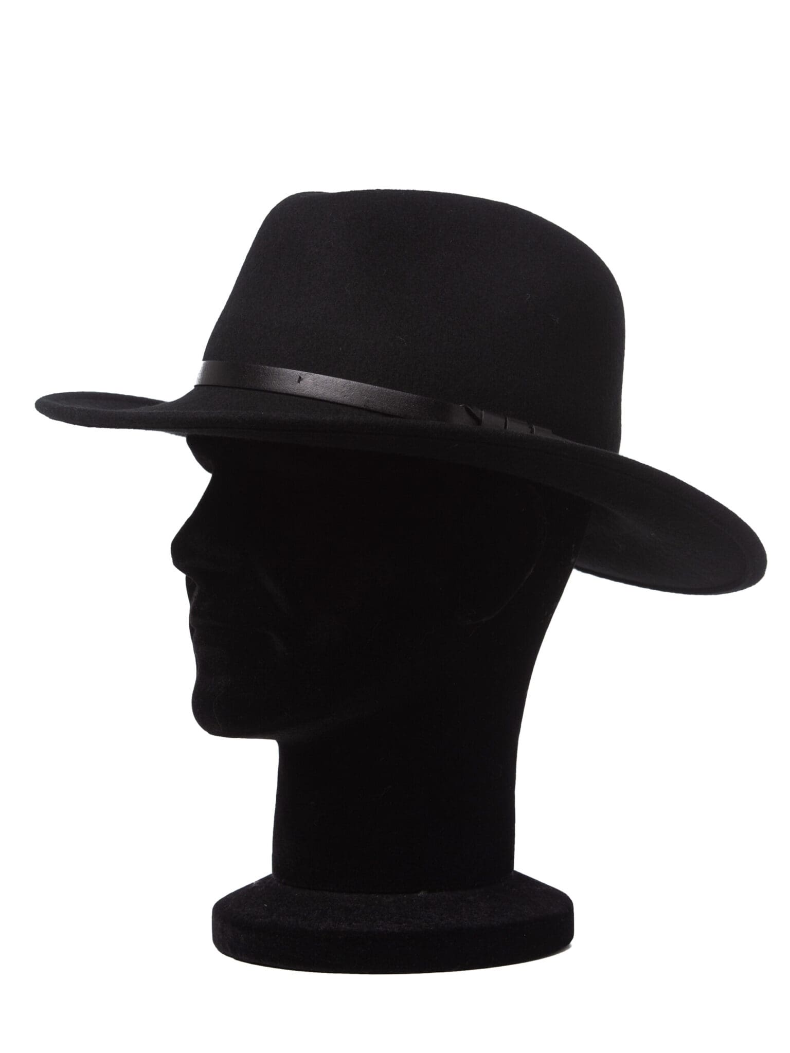 Palarie barbati, Cowboy nero/cp, negru, bor mediu, fetru de lana