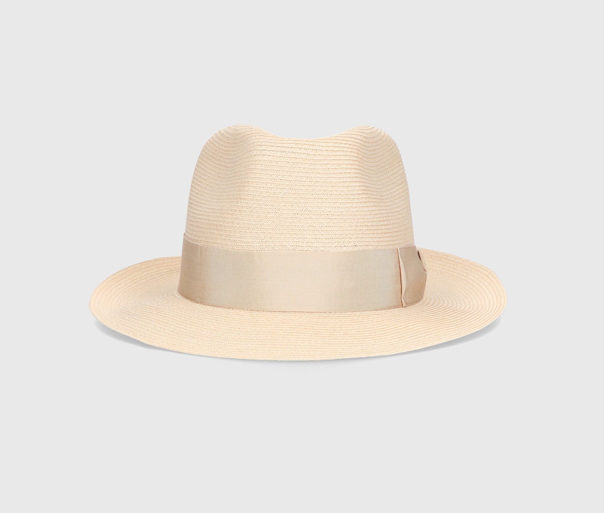 Palarie Borsalino Edward Braided Hemp, bor mediu, canepa