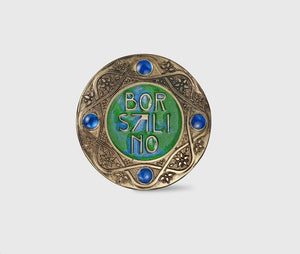 Brosa Borsalino aniversara, diametrul 5,5cm, bronz