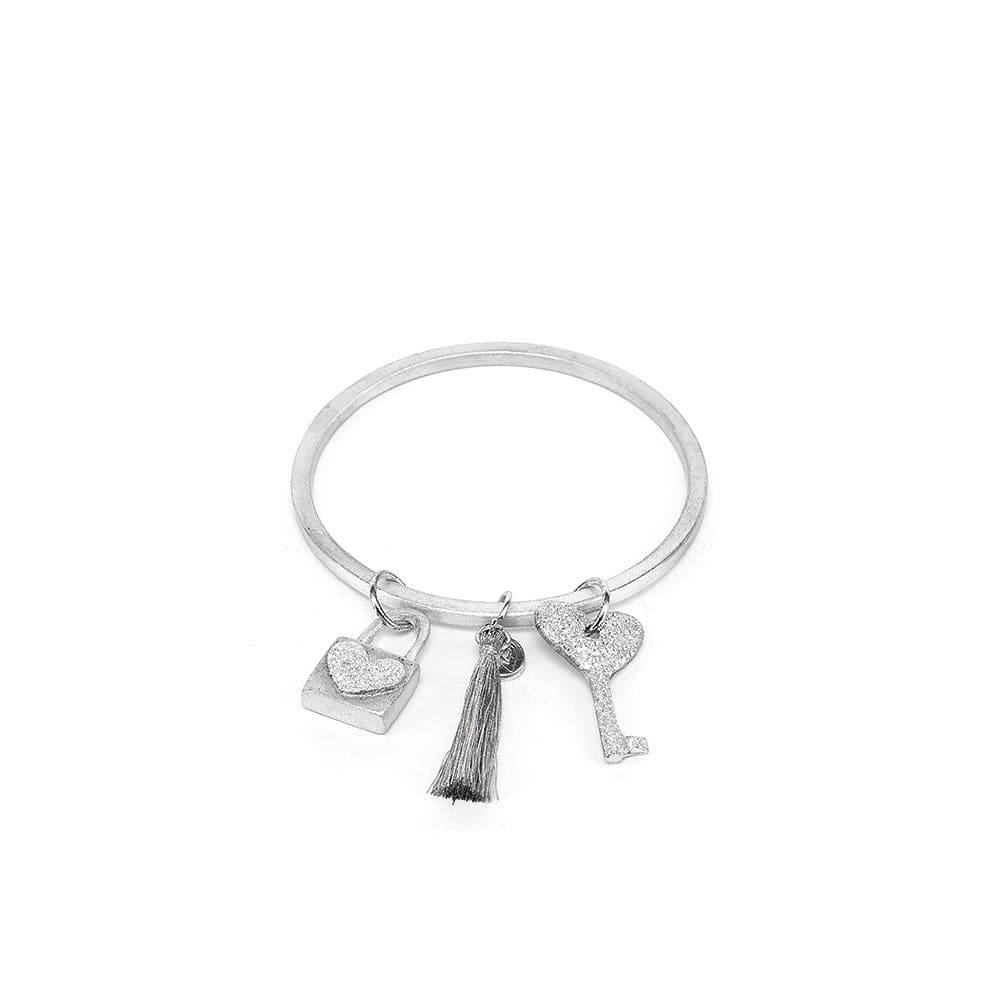 Bratara Bracciale Bangle, argintie, nichel testat