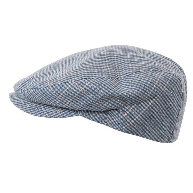 Sapca barbati Coppola sport B vara, albastra/gri deschis, stil italian, bumbac