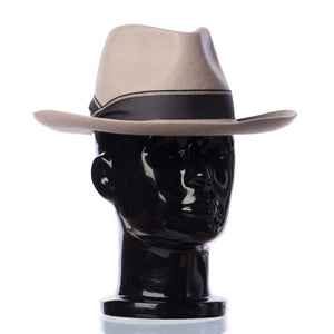 Palarie barbati Nick opal grey, gri, bor semi-rigid, fetru de lana