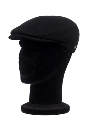 Sapca barbati, Ventry nero, neagra, textura fina, casmir