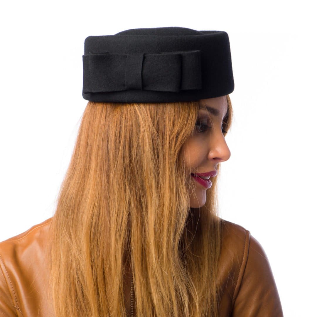 Toca Maria nero, neagra, fetru de lana
