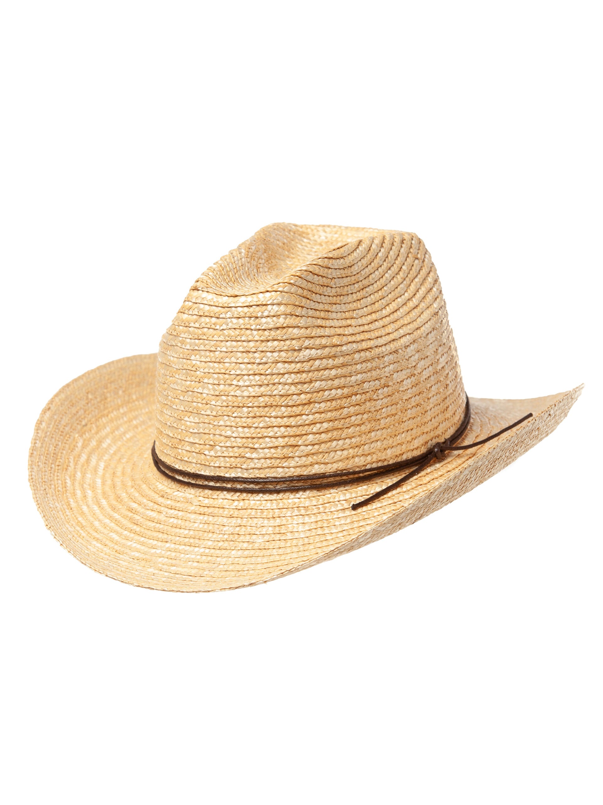 Palarie dama Cowboy paie, din paie naturale fine