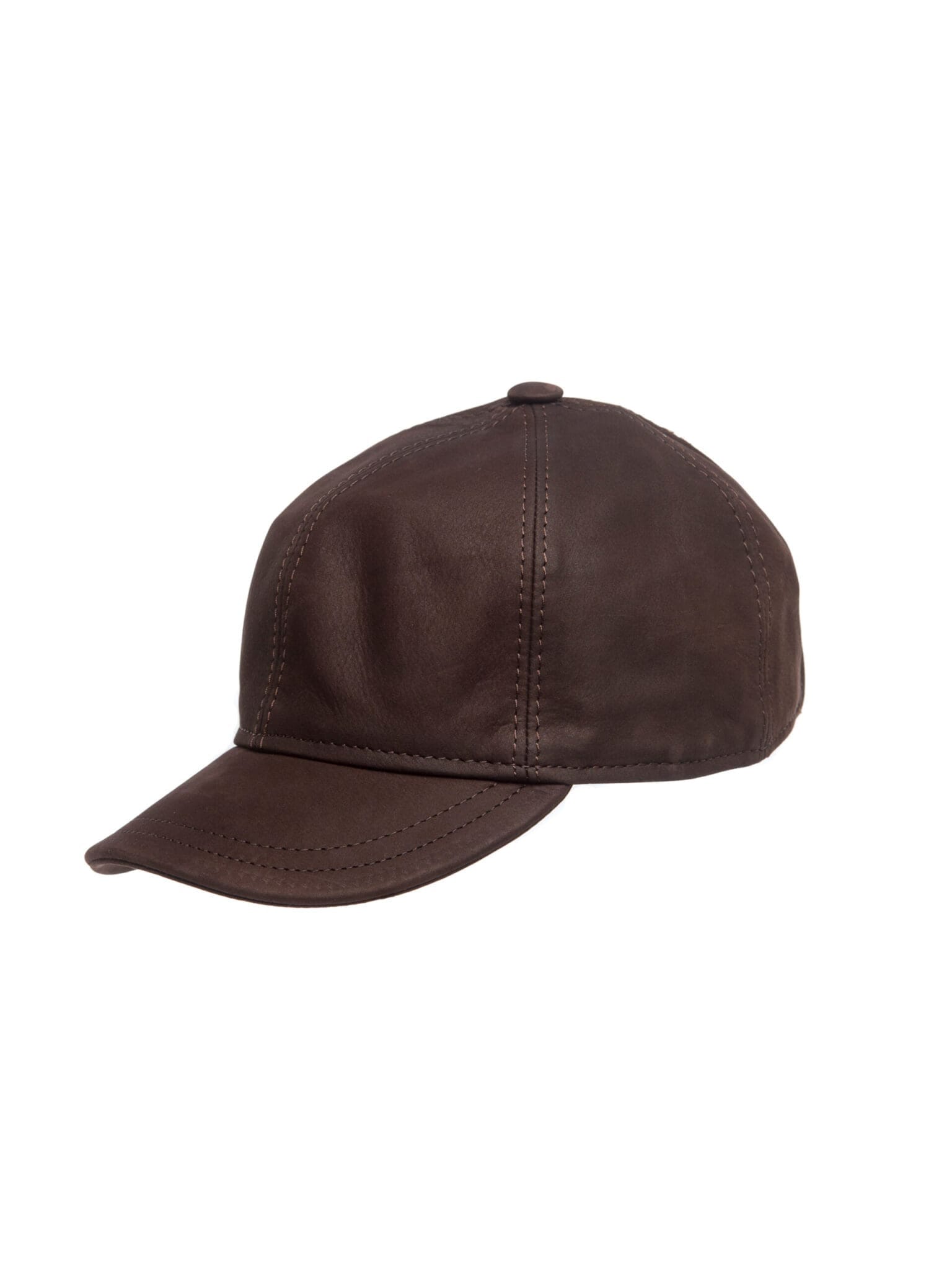 Sapca Baseball nappa maro, maro, piele naturala nappa
