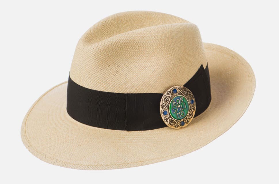 Brosa Borsalino aniversara, diametrul 5,5cm, bronz